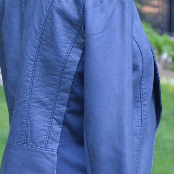 DYNAMITE dcasual Faux Leather Blazer/FREE SHIPPING - Picture 5 of 6